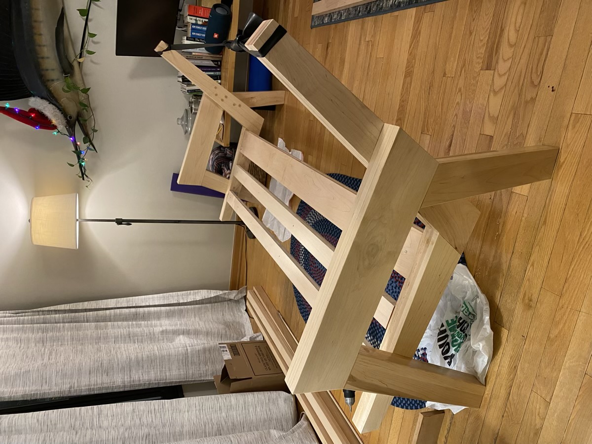 Bottom cross-pieces done